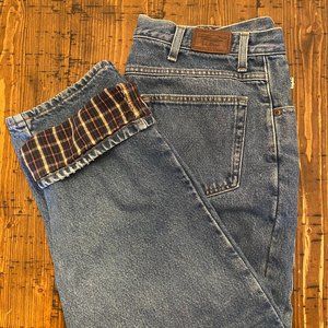LL Bean Men's Flannel-lined Denim Jeans